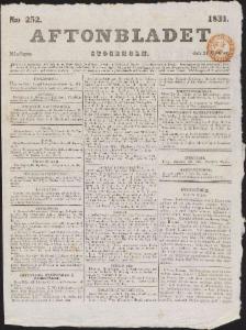 Aftonbladet 1831-10-31