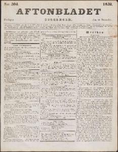 Aftonbladet Fredagen den 28 December 1832