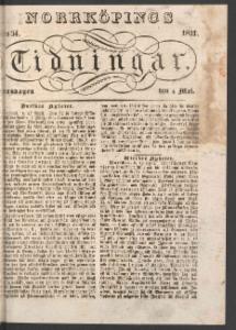 Norrköpings Tidningar Maj 1831