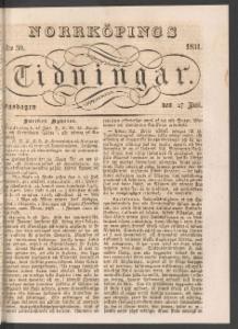 Norrköpings Tidningar Onsdagen den 27 Juli 1831