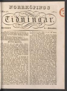 Norrköpings Tidningar Lördagen den 12 November 1831