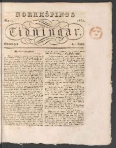 Norrköpings Tidningar April 1832