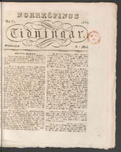 Norrköpings Tidningar Maj 1832