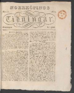 Norrköpings Tidningar Juli 1832