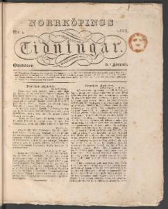 Norrköpings Tidningar 1833