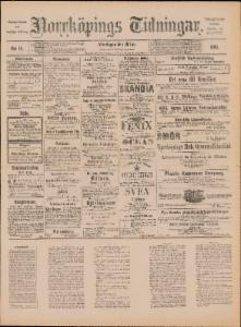 Norrköpings Tidningar Måndagen den 20 Januari 1890