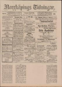 Norrköpings Tidningar Tisdagen den 18 Februari 1890