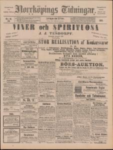 Norrköpings Tidningar Lördagen den 22 Februari 1890