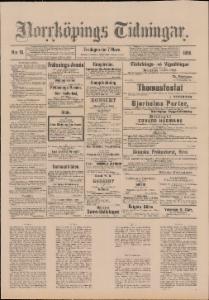 Norrköpings Tidningar Fredagen den 7 Mars 1890