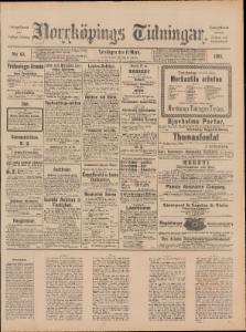 Norrköpings Tidningar Torsdagen den 13 Mars 1890