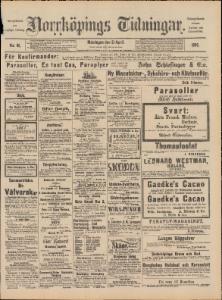 Norrköpings Tidningar Måndagen den 21 April 1890