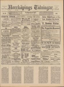 Norrköpings Tidningar Torsdagen den 24 April 1890