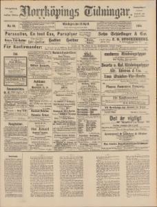 Norrköpings Tidningar Måndagen den 28 April 1890