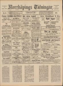 Norrköpings Tidningar Tisdagen den 29 April 1890