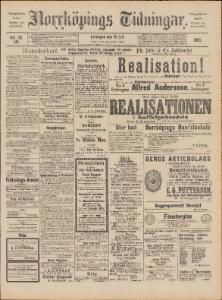 Norrköpings Tidningar Lördagen den 26 Juli 1890
