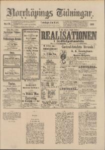 Norrköpings Tidningar Torsdagen den 31 Juli 1890