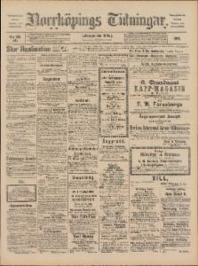 Norrköpings Tidningar Lördagen den 16 Augusti 1890