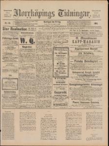 Norrköpings Tidningar Onsdagen den 20 Augusti 1890
