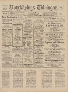 Norrköpings Tidningar Onsdagen den 27 Augusti 1890