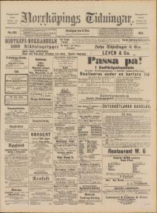 Norrköpings Tidningar Onsdagen den 12 November 1890