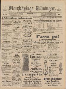 Norrköpings Tidningar Måndagen den 24 November 1890